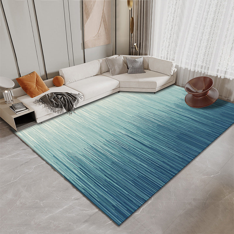 Casual Flowing Swirls Pattern Rug Polyester Area Carpet Pet Friendly Indoor Carpet for Living Room