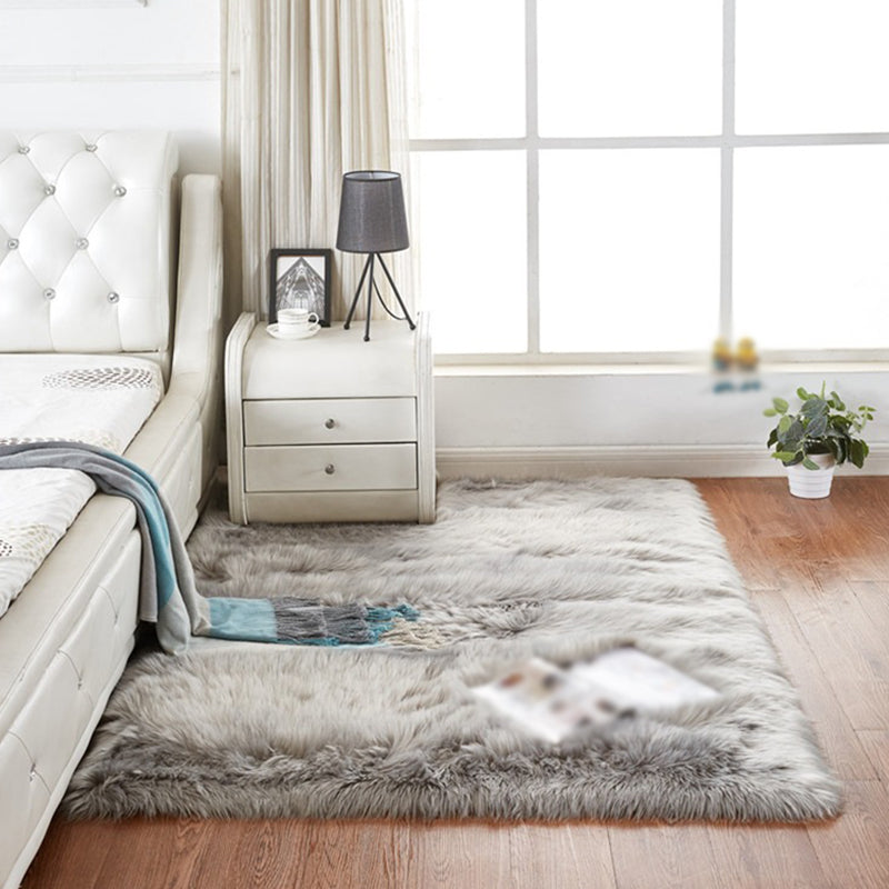 Simpleity Area Teppich funky einfach Wohnzimmer Teppich Polyester Shag Teppich mit Rutsch-Rücken