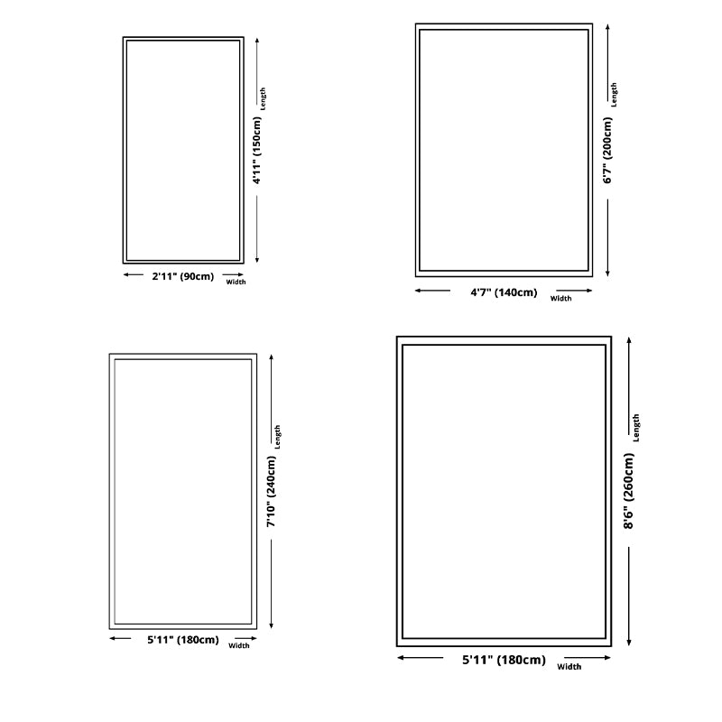 Black Modern Rug Polyester Striped Rug Non-Slip Backing Rug for Home Decoration