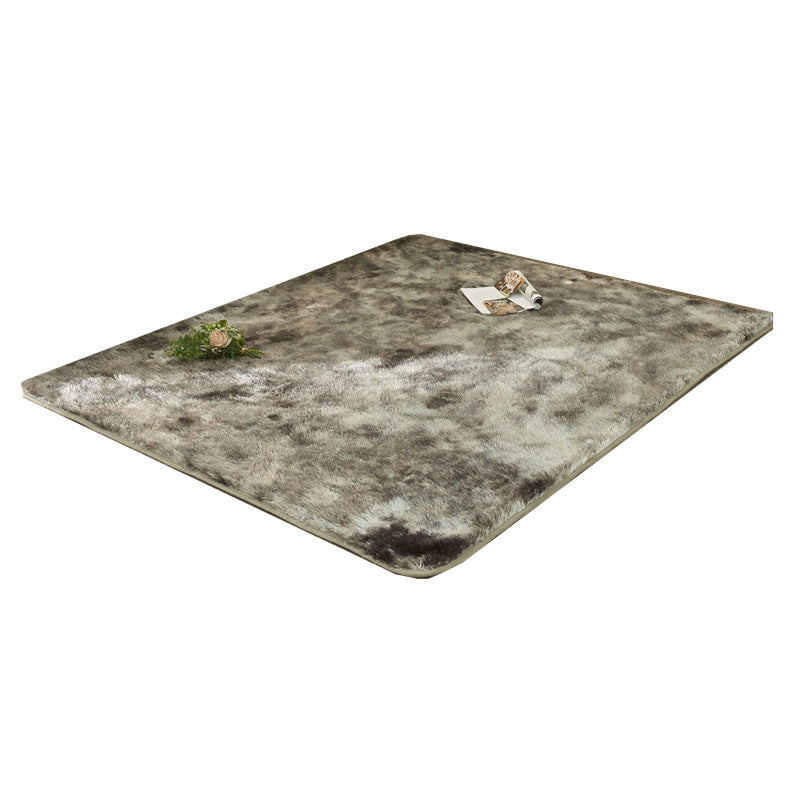 Tapis de couleur polyester pourpre en polyester tapis de support sans glissement pour décoration domestique