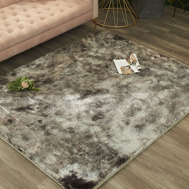 Tapis de couleur polyester pourpre en polyester tapis de support sans glissement pour décoration domestique