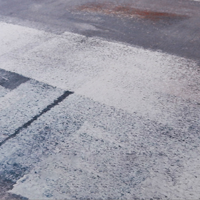 Stilvoller Bereich Teppich moderner abstrakter Druckteppich waschbarer Polyester Teppich mit rutschfestem Hintergrund