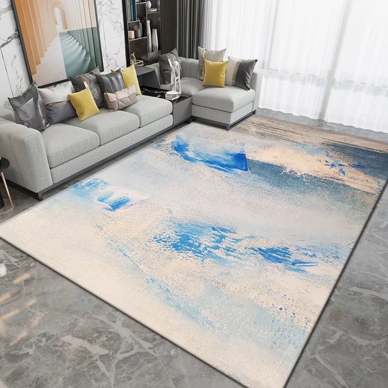 Eenvoud Area tapijt trendy polyester abstract patroon binnen tapijt niet-slip tapijt voor woonkamer