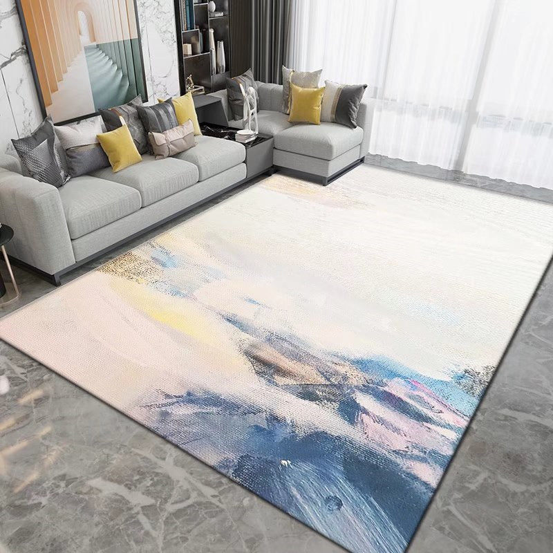 Eenvoud Area tapijt trendy polyester abstract patroon binnen tapijt niet-slip tapijt voor woonkamer