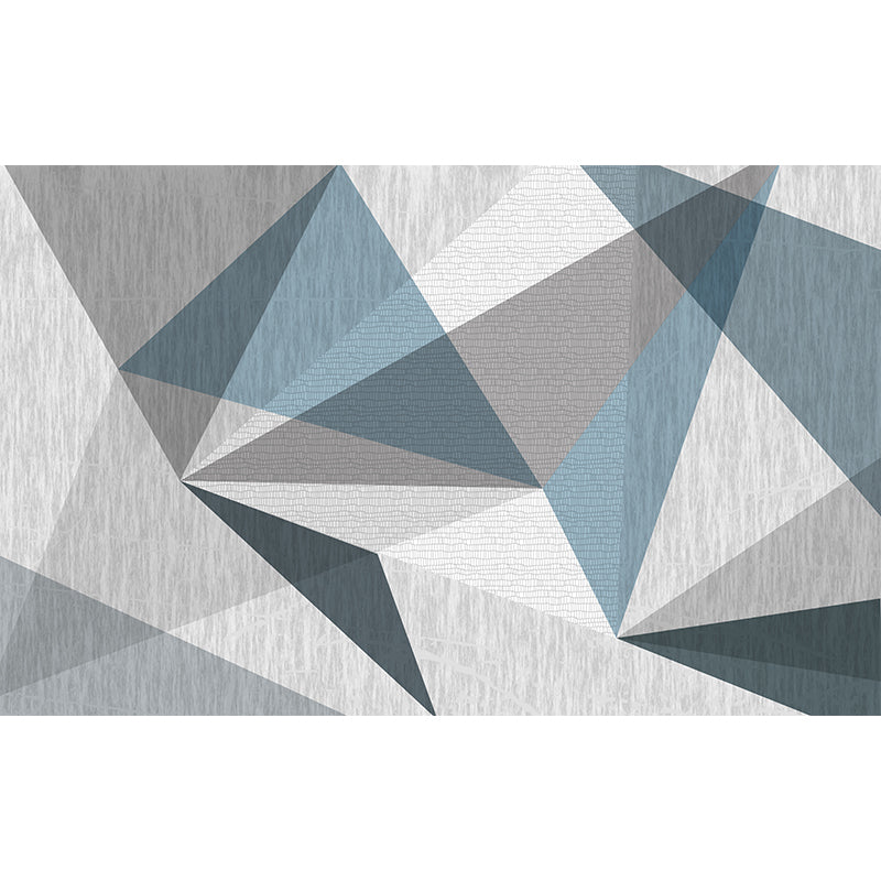 Gray Modern Rug Blending Line Indoor Rug Non-Slip Backing Rug for Home Decoration