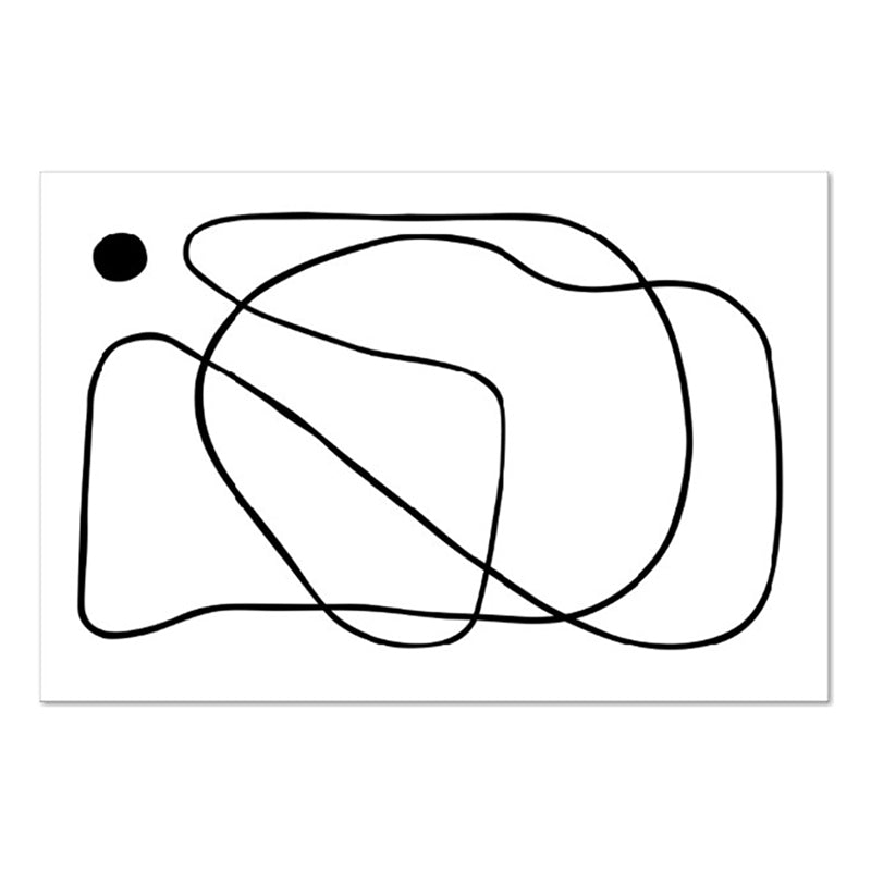 Wit abstract patroon tapijt modern polyester gebied tapijt niet-slip achterste tapijt voor woningdecoratie