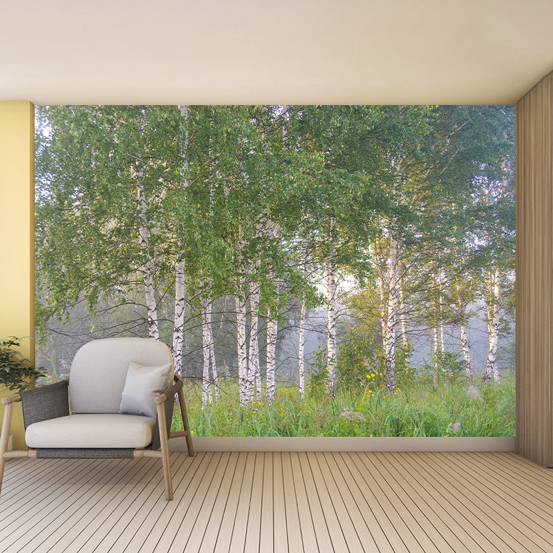 Green Forest Mural Environment Friendly Wallpaper Home Decoration for Living Room