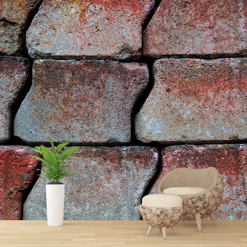 Brick Wall Wall Covering Water-Resistant Mural Wallpaper for Living Room
