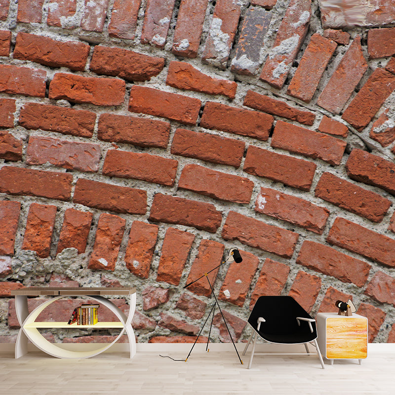 Brick Wall Wall Covering Water-Resistant Mural Wallpaper for Living Room