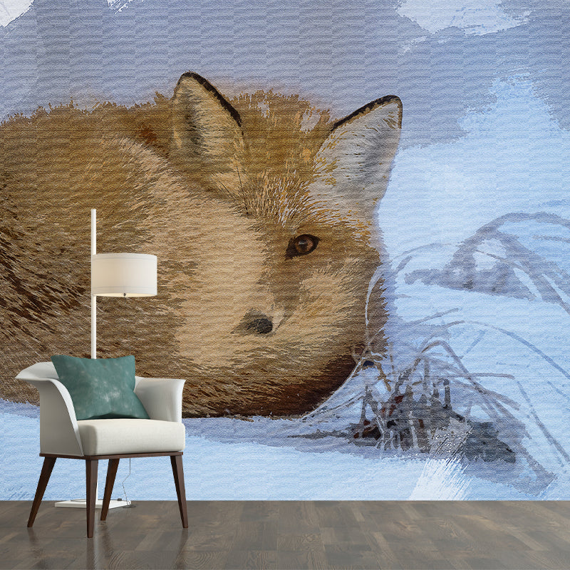 Animal Oil Painting Wall Mural for Living Room Bedroom, Personalized Size Available