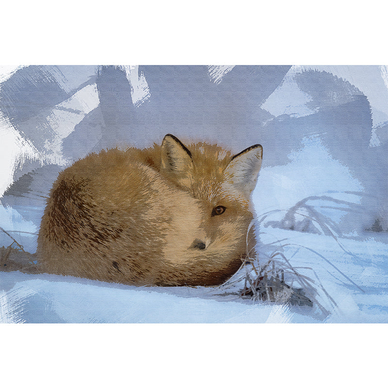 Animal Oil Painting Wall Mural for Living Room Bedroom, Personalized Size Available