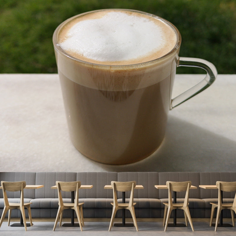 Minimalism Style Coffee Drinking Wall Covering Moisture Resistant Wall Decor