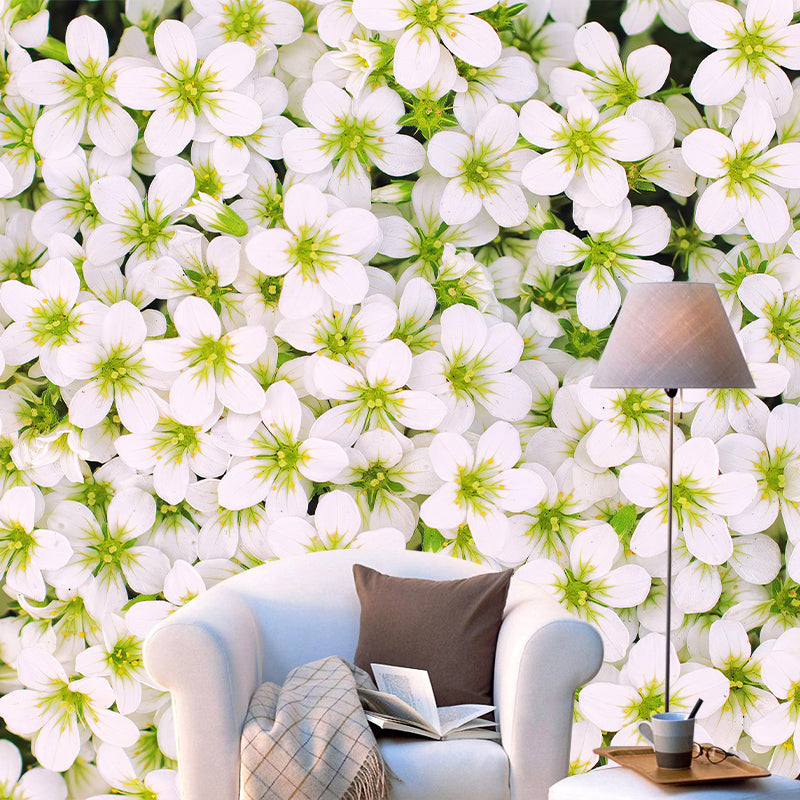 Sea of Flowers Mural Moisture Resistant Wallpaper Wall Decor for House Interior