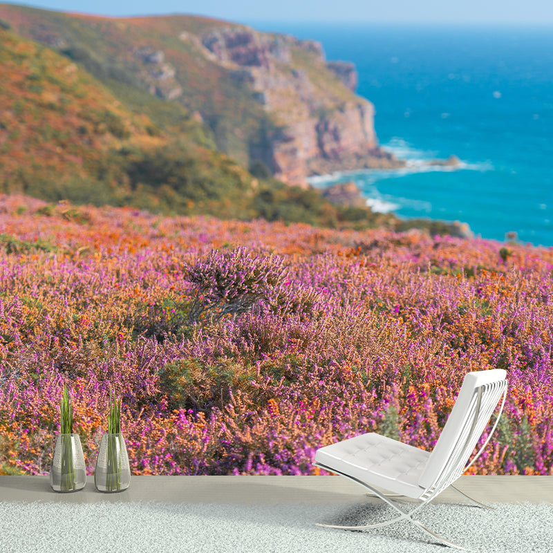 Sea of Flowers Mural Moisture Resistant Wallpaper Wall Decor for House Interior