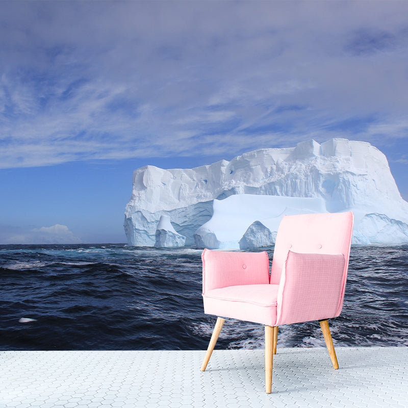 Beautiful Seascape Mural Horizontal Photography Mildew Resistant for Bathroom