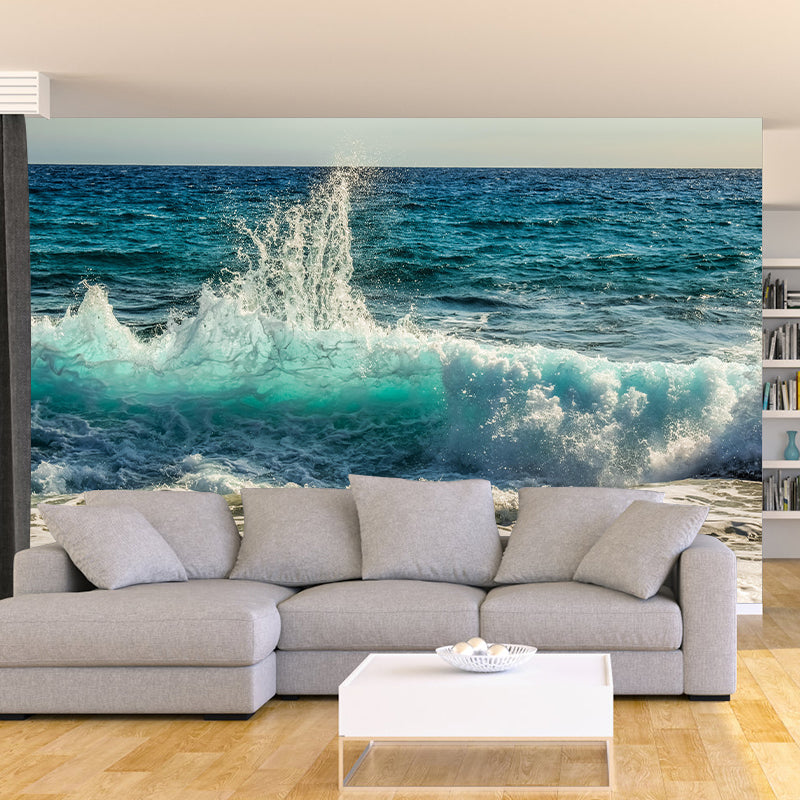 Moisture Resistant Seascape Mural Wallpaper Wall Decor for House Interior