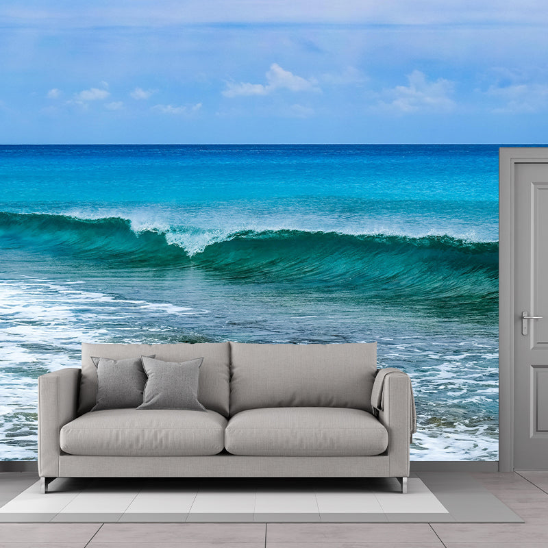 Seascape Wall Mural Moisture Resistant Wallpaper Wall Decor for House Interior