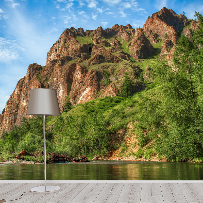 Customized Mountain Landscapes Mural Environment Friendly Wallpaper for Decoration