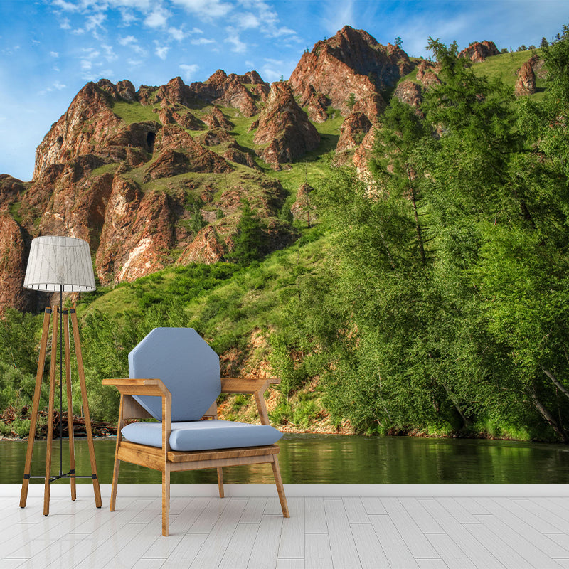 Customized Mountain Landscapes Mural Environment Friendly Wallpaper for Decoration