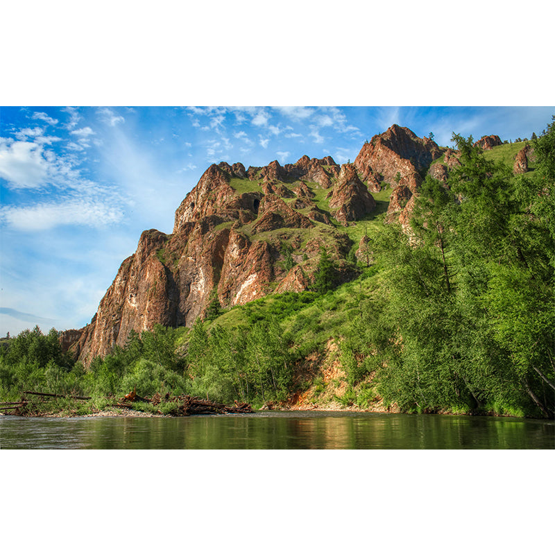 Customized Mountain Landscapes Mural Environment Friendly Wallpaper for Decoration