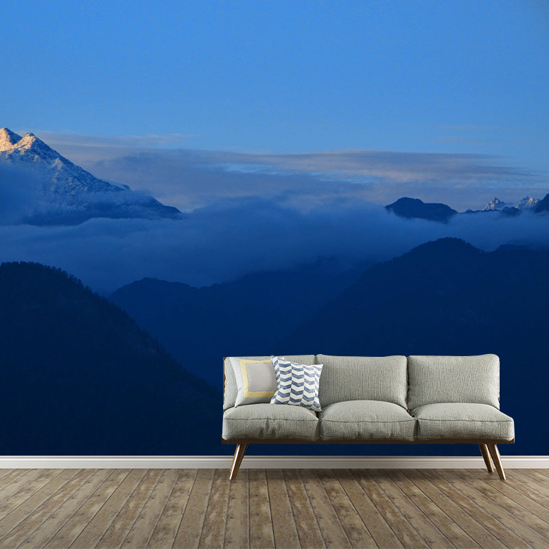 Magnificent Mountain Landscapes Mural Horizontal Photography for Living Room
