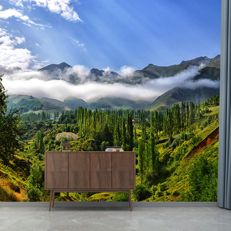 Magnificent Mountain Landscapes Mural Horizontal Photography for Living Room