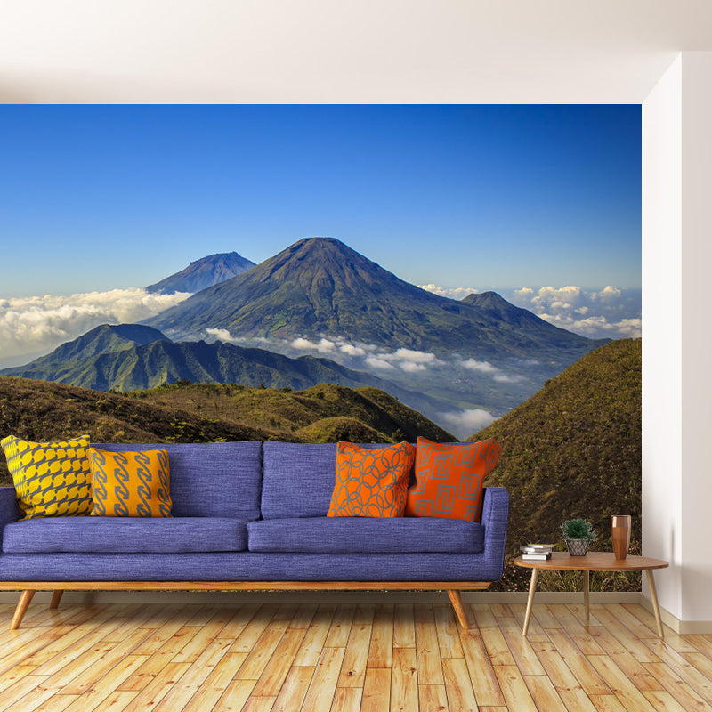 Magnificent Mountain View Mural Wallpaper Mildew Resistant for Bedroom Decor
