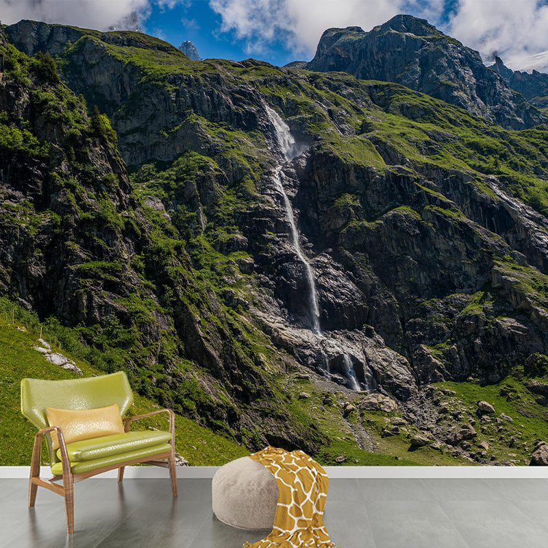 Customized Mountain Landscapes Mural Environment Friendly Wallpaper for Bedroom