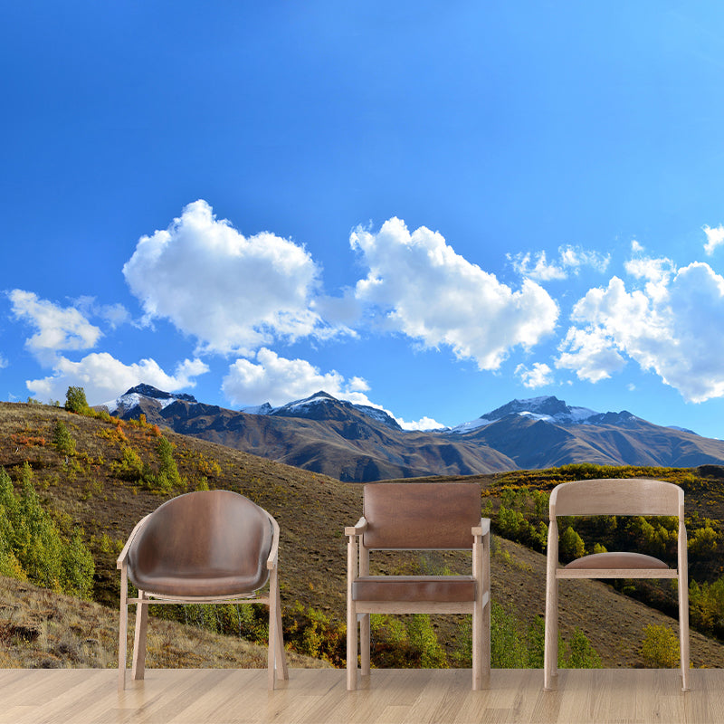 Customized Mountain Landscapes Mural Environment Friendly Wallpaper for Living Room