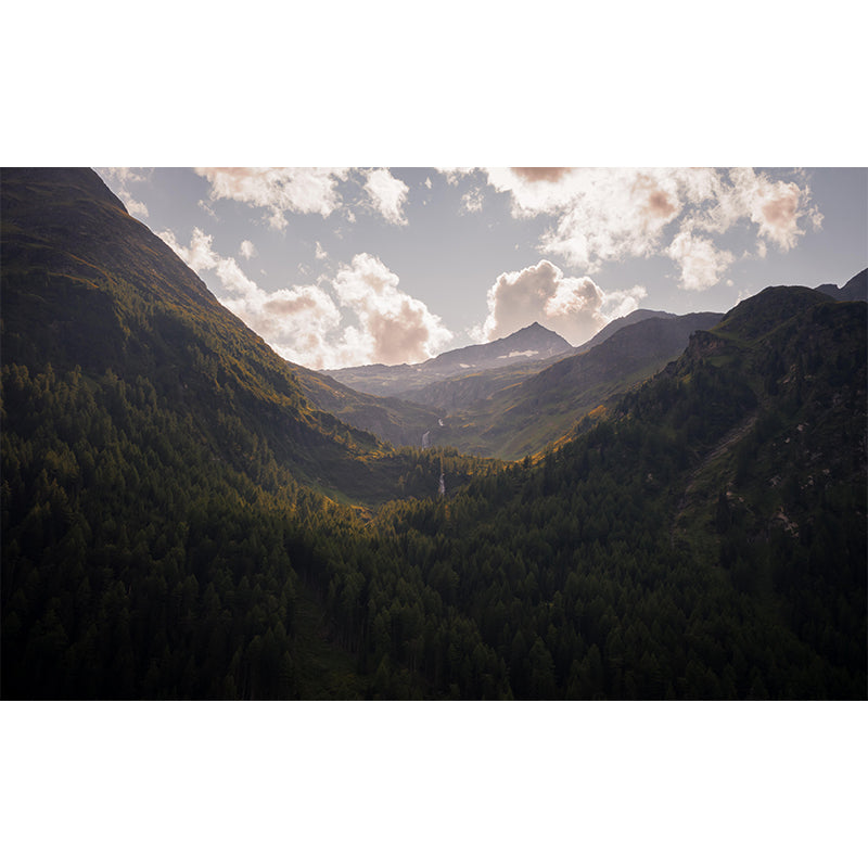 Customized Mountain Landscapes Mural Environment Friendly Wallpaper for Living Room