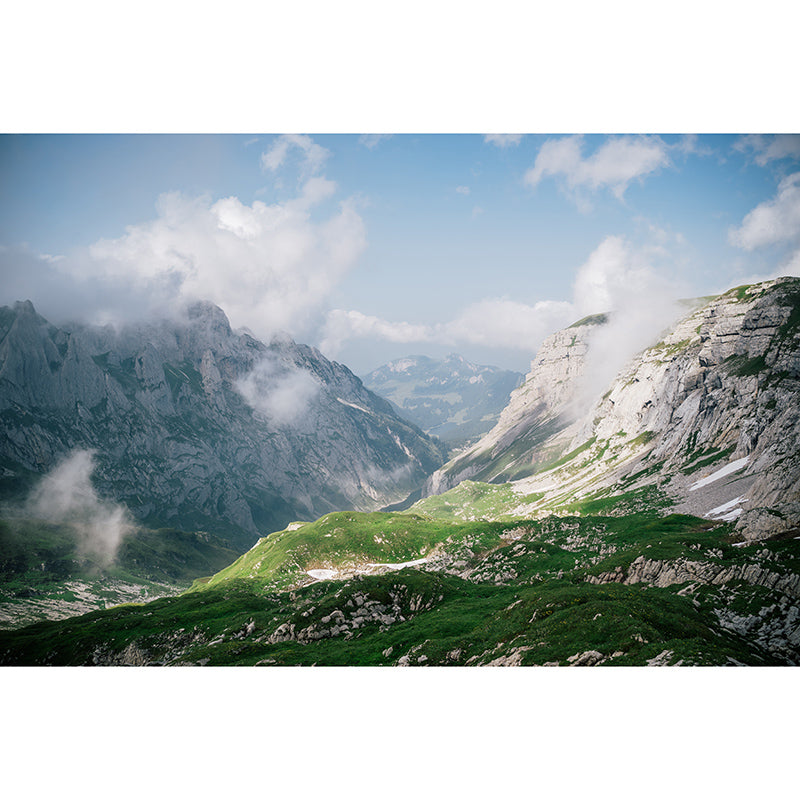 Mountain Photo Wall Mural for Living Room Bedroom Wall Decor, Made to Measure