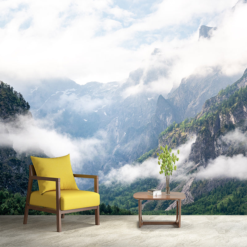 Mountain View Mural for Home Decor Contemporary Wall Art, Personalized Size