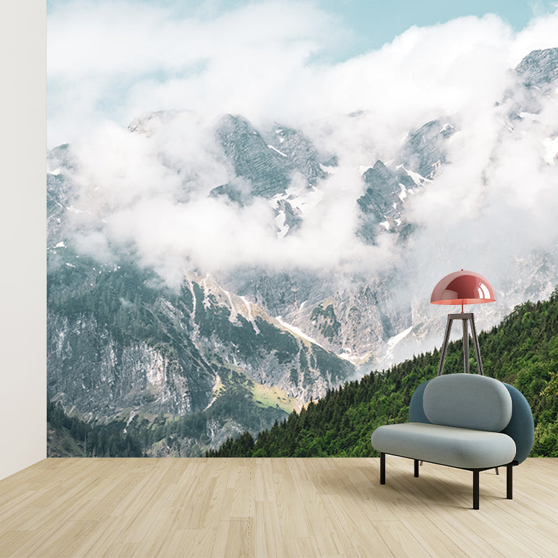 Mountain View Mural for Home Decor Contemporary Wall Art, Personalized Size