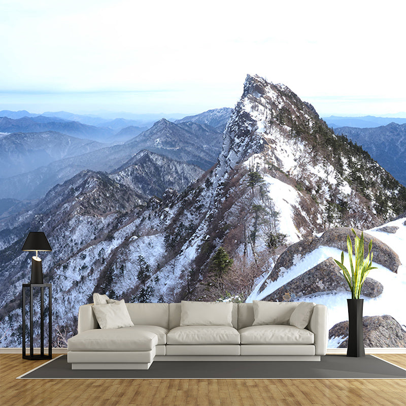 Mountain View Mural for Home Decor Contemporary Wall Art, Personalized Size