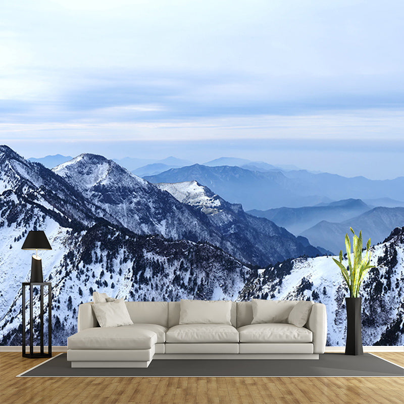 Mountain View Mural for Home Decor Contemporary Wall Art, Personalized Size