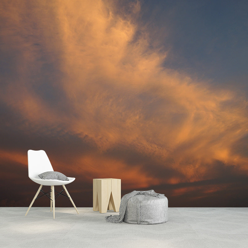 Sky View Minimalist Wall Covering for Living Room, Customized Size Available