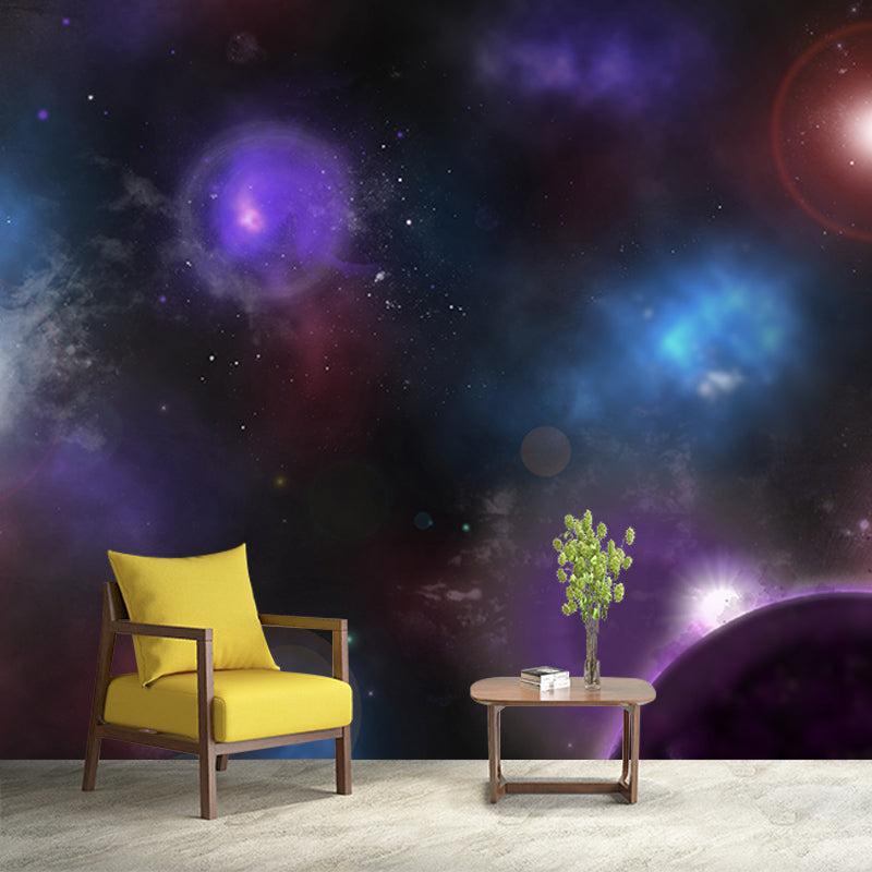 Vast Universe Mural Wallpaper for Sleeping Room Sitting Room, Mildew Resistant