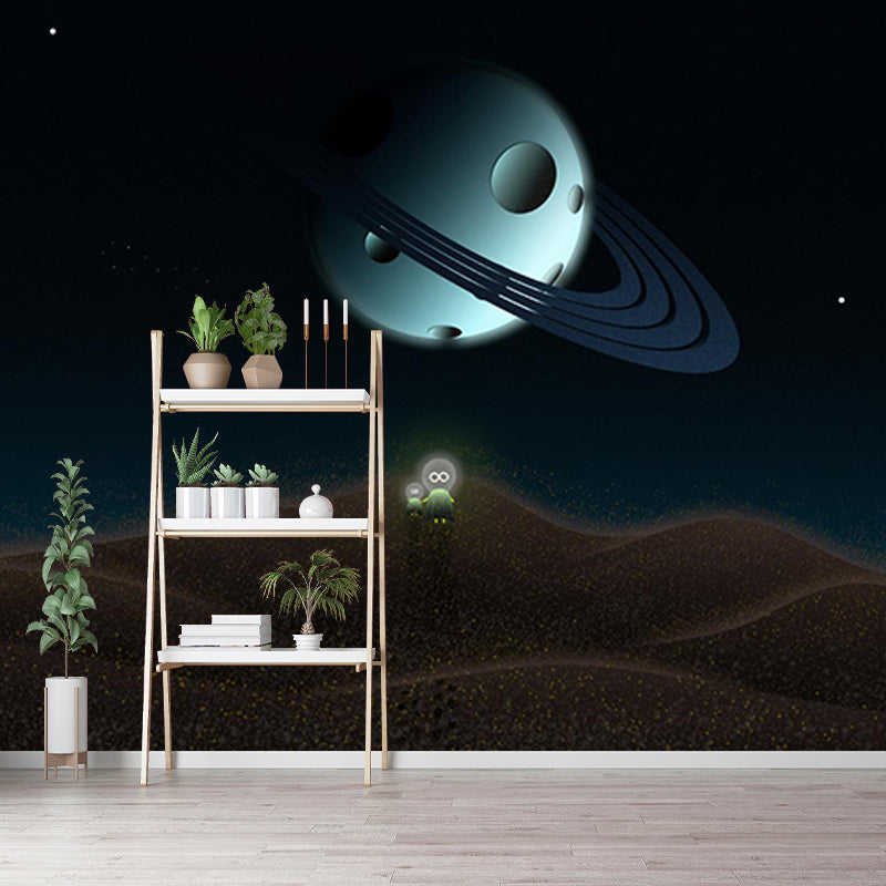 Modern Cosmic Galaxy Illustration Wall Mural Wallpaper for Living Room, Made to Measure