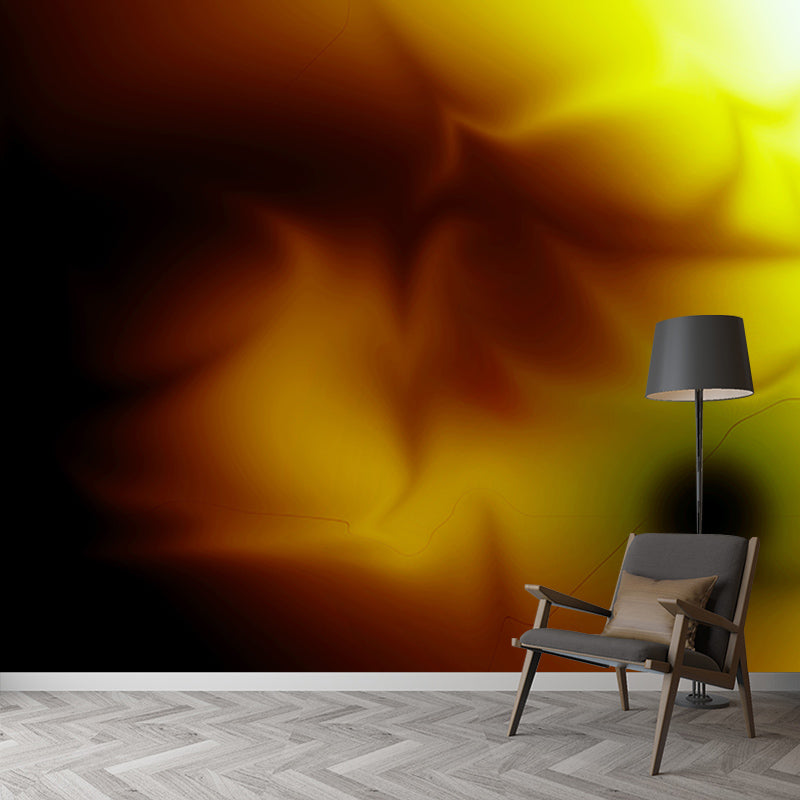 Abstract Mural Wallpaper for Dining Room, Mildew Resistant, Made to Measure