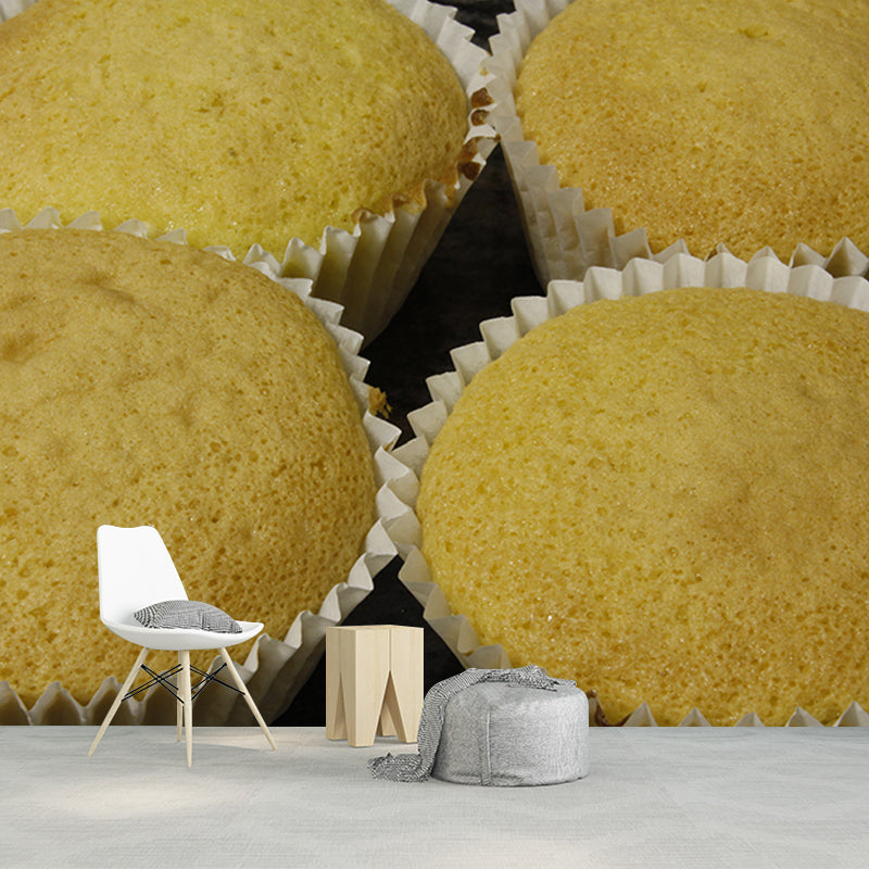 Dessert Mural Environment Friendly Contemporary Dessert Shop Wall Covering