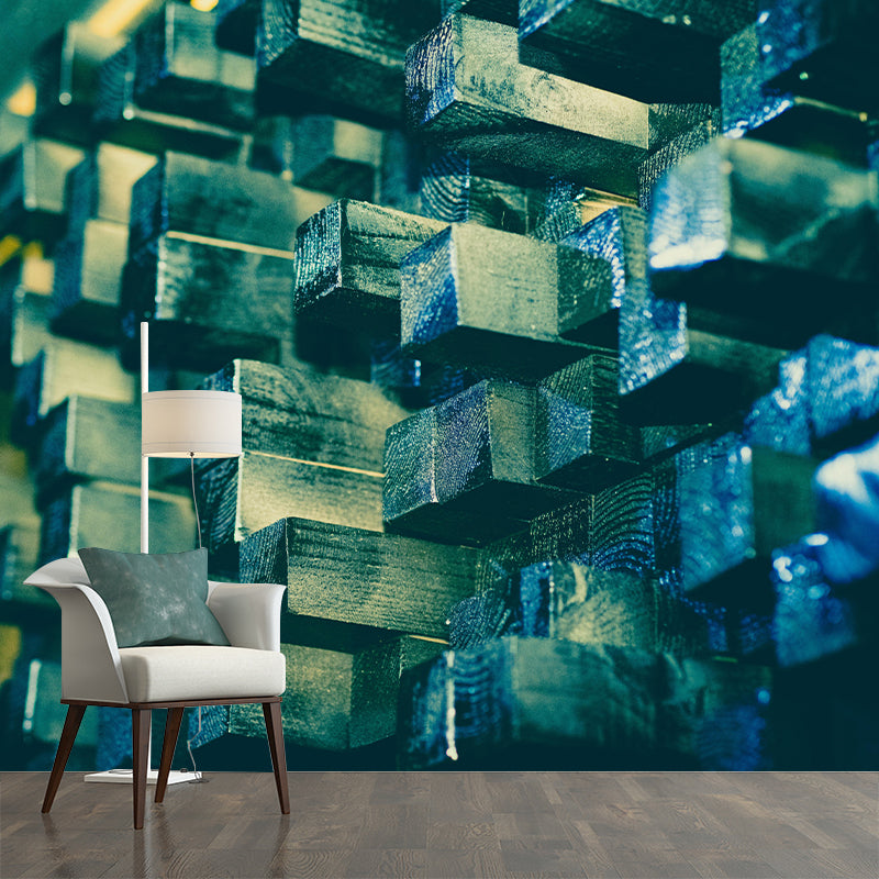 Modern 3D Painting Mural Mildew Resistant Wall Covering for Bedroom Decor