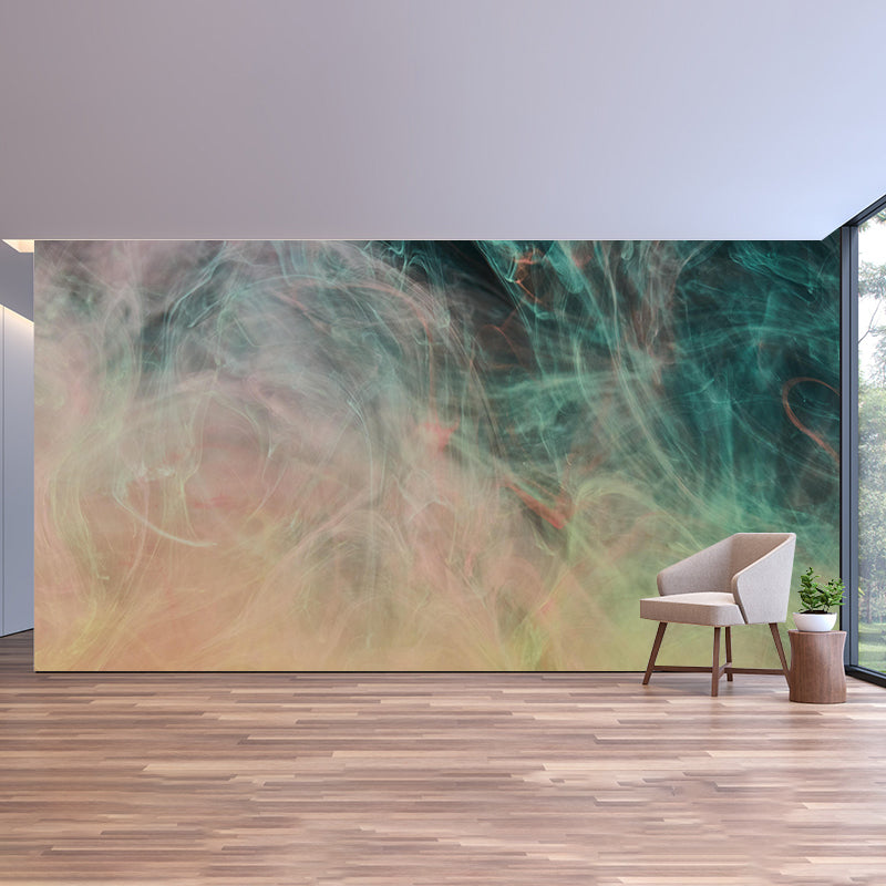 Modern Style Ink Fusion Mural Mildew Resistant Wall Covering for Bedroom Decor