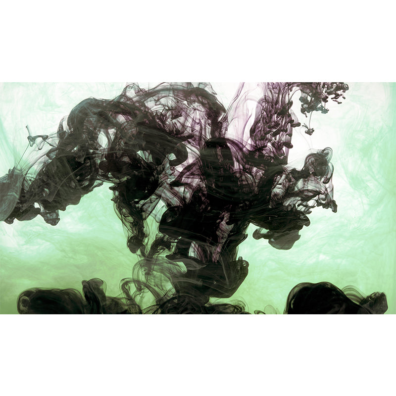 Modern Style Ink Fusion Mural Mildew Resistant Wall Covering for Bedroom Decor