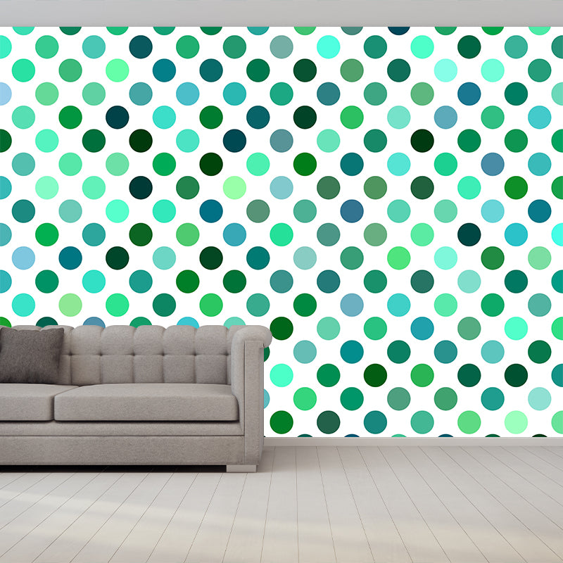 Modern Geometric Patterns Mural Mildew Resistant Wall Covering for Bedroom Decor