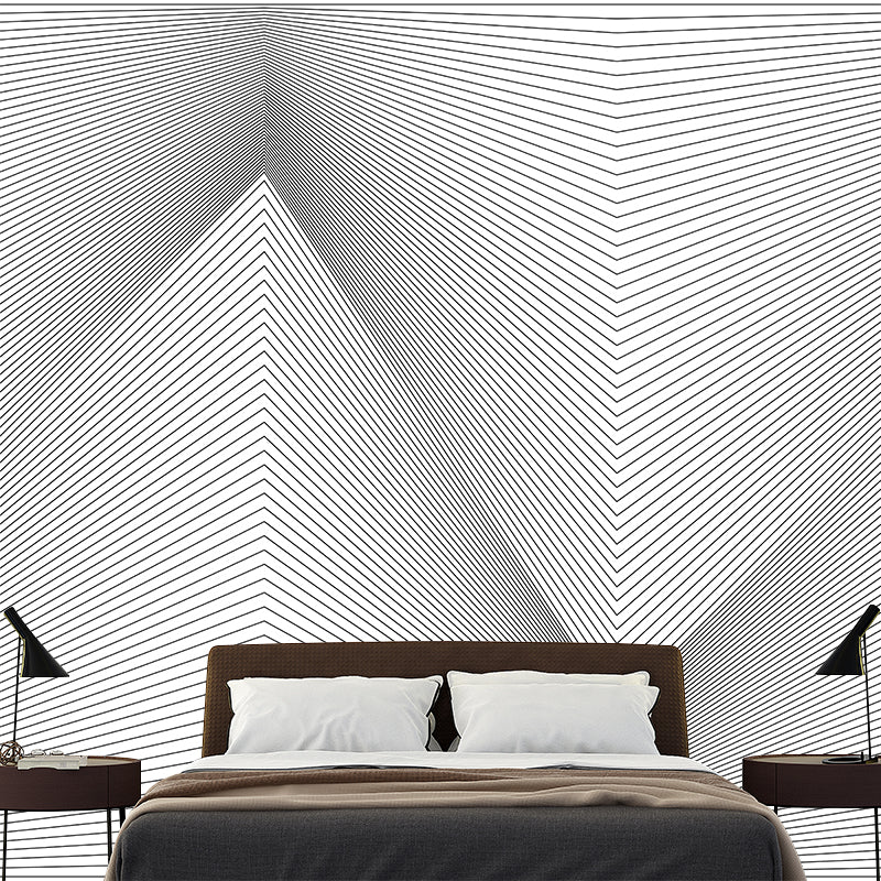 Horizontal Illustration Geometric Patterns Mural Decorative Wallpaper Wall Mural