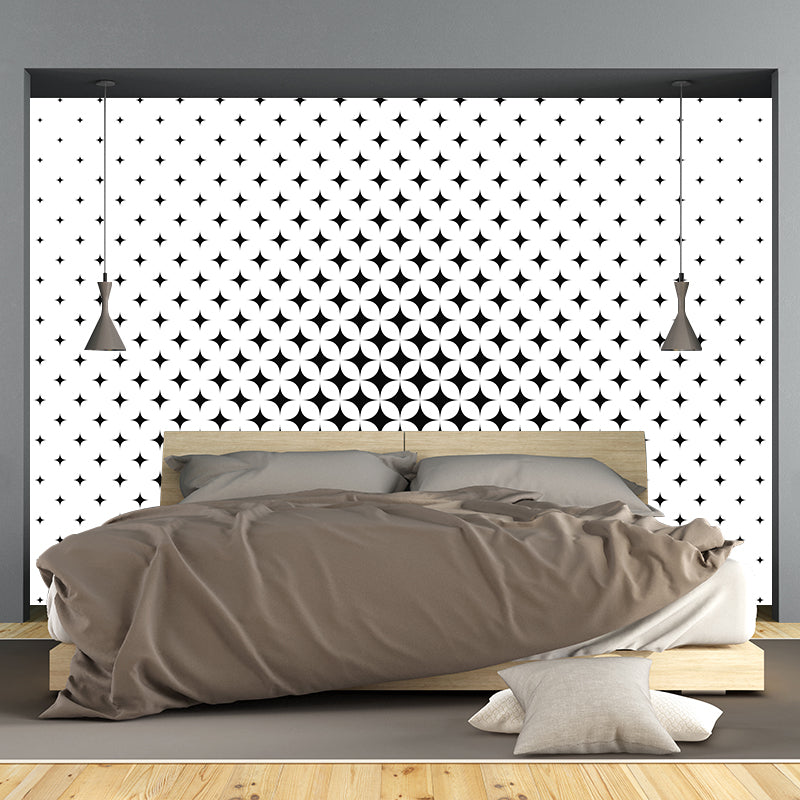 Illustration Modern Mural Wallpaper with Geometric Patterns for Decoration