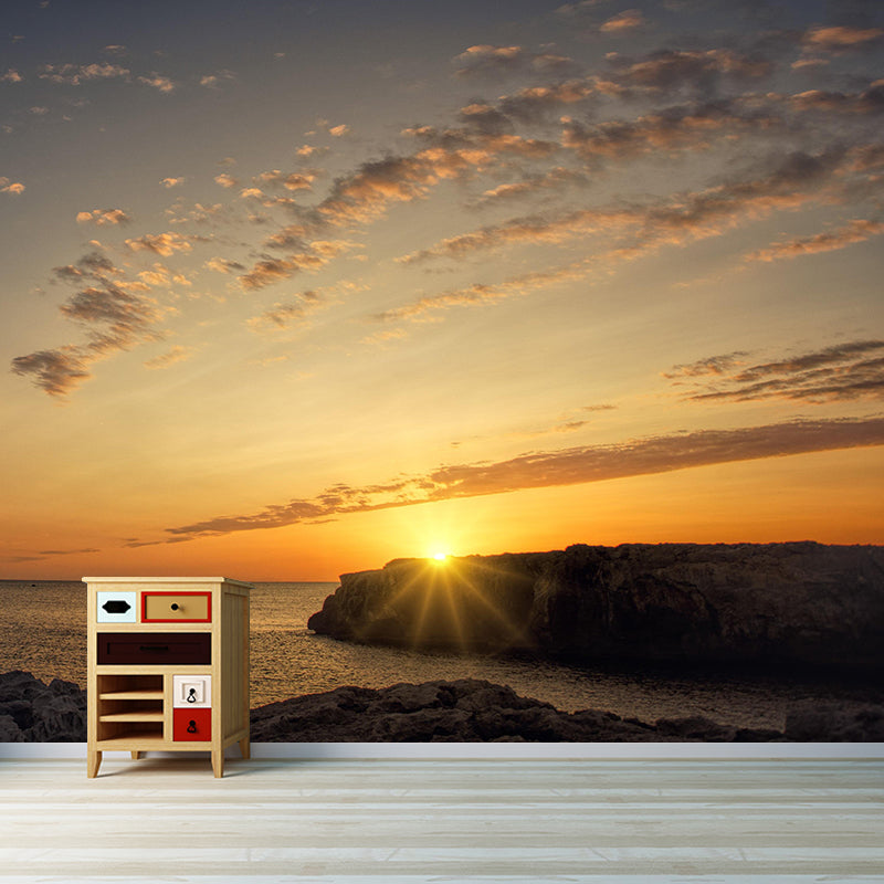 Photography Contemporary Mural Wallpaper with Sky Painting for Decoration