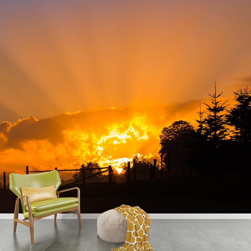 Cloudscape Mural Decal for Wall Contemporary Sitting Room Mural Wall Art