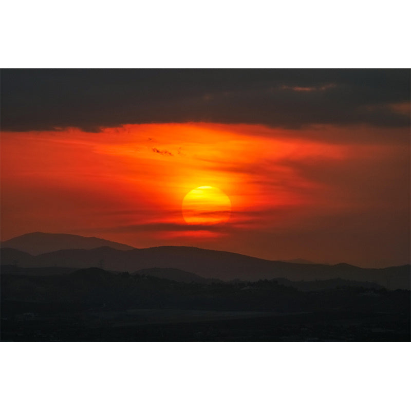 Photography Contemporary Mural Wallpaper with Cloudscape  Painting for Decoration