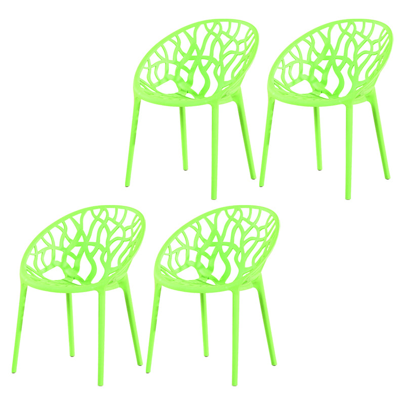 El comedor plástico contemporáneo preside la parte posterior abierta sin brazos que cena la silla lateral para el restaurante